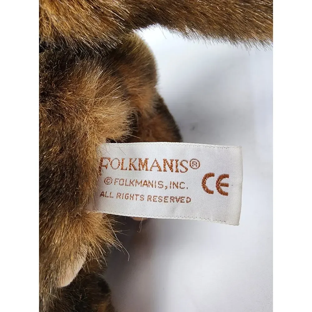 Folkmanis Smiling Fuzzy Soft Monkey Full Body Hand 9